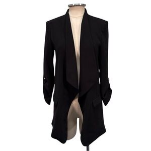 ZARA Open Front Draped Slouch Sleeve Blazer Size Small